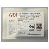 GDL Labs Natural Blue Sapphire Gemstone Princess Cut .10 Ct. =/- For Two Pieces (With Card) GDL Labs Natural Blue Sapphire Gemstone Princess Cut .10 Ct. =/- For Two Pieces (With Card)