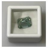 7.85 Ct. Lab Created VVS1 VividBlue Emerald Cut Massonite Gemstone (In Protective Case) 7.85 Ct. Lab Created VVS1 VividBlue Emerald Cut Massonite Gemstone (In Protective Case)