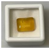 7.50 Ct. Yellow Rectangular Shape Unknown Stone (In Protective Case) 7.50 Ct. Yellow Rectangular Shape Unknown Stone (In Protective Case)