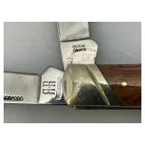 Vintage Rough Ryder Double Bladed Pocket Knife With Red Bone handle Vintage Rough Ryder Double Bladed Pocket Knife With Red Bone handle