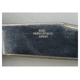 Vintage Rough Ryder Double Bladed Pocket Knife With Red Bone handle Vintage Rough Ryder Double Bladed Pocket Knife With Red Bone handle