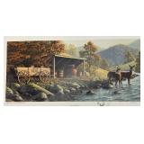 Pencil Signed FRANK MITTELSTADT 64/144 Limited Edition Print 'Jacob's Wagon' 14 1/2' x 26' Unframed Pencil Signed FRANK MITTELSTADT 64/144 Limited Edition Print 'Jacob's Wagon' 14 1/2' x 26' Unframed