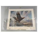 Unframed MARIO FERNANDEZ Golden Eagle Print 64/200 19' x 24' Unframed MARIO FERNANDEZ Golden Eagle Print 64/200 19' x 24'
