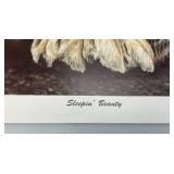 Unframed GAIL ADAMS 'Sleepin' Beauty' Tiger Print With COA 23' x 29' Unframed GAIL ADAMS 'Sleepin' Beauty' Tiger Print With COA 23' x 29'