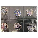 Album Of Collectible Enameled Kennedy Half Dollars The American Space Coin Collection In Album Uncirculated Album Of Collectible Enameled Kennedy Half Dollars The American Space Coin Collection In Album Uncirculated