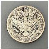 1899 Silver Barber Half Dollar In Lighted Case 1899 Silver Barber Half Dollar In Lighted Case