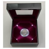 1899 Silver Barber Half Dollar In Lighted Case 1899 Silver Barber Half Dollar In Lighted Case