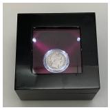 1899 Silver Barber Half Dollar In Lighted Case 1899 Silver Barber Half Dollar In Lighted Case