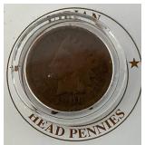 Misc. Indian Head Pennies In Protective Cases Misc. Indian Head Pennies In Protective Cases