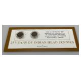 Misc. Indian Head Pennies In Protective Cases Misc. Indian Head Pennies In Protective Cases