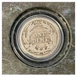 Misc. Silver Coins Including Barber Quarter And Jefferson Nickels Both In Protective Holder Misc. Silver Coins Including Barber Quarter And Jefferson Nickels Both In Protective Holder