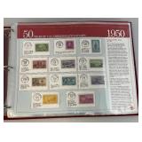 Collectible Album Of 50 Us Commemorative Stamps And Misc. Stamps Collectible Album Of 50 Us Commemorative Stamps And Misc. Stamps