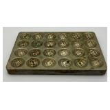 Vintage Metal Chocolate Mold 5 1/2' x 8' Vintage Metal Chocolate Mold 5 1/2' x 8'