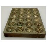 Vintage Metal Chocolate Mold 5 1/2' x 8' Vintage Metal Chocolate Mold 5 1/2' x 8'