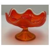 Mid Century Viking Glass 6 Pedal Candle Holder Mid Century Viking Glass 6 Pedal Candle Holder