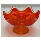 Mid Century Viking Glass 6 Pedal Candle Holder Mid Century Viking Glass 6 Pedal Candle Holder