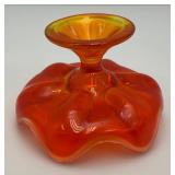 Mid Century Viking Glass 6 Pedal Candle Holder Mid Century Viking Glass 6 Pedal Candle Holder