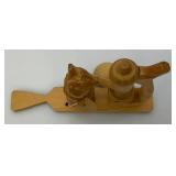 Vintage Hand Carved Wooden German Bear Toy Vintage Hand Carved Wooden German Bear Toy