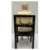 Vintage Hand Crafted Wax Grandma And Grandpa Figurines 14' Vintage Hand Crafted Wax Grandma And Grandpa Figurines 14'