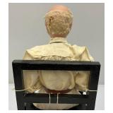 Vintage Hand Crafted Wax Grandma And Grandpa Figurines 14' Vintage Hand Crafted Wax Grandma And Grandpa Figurines 14'