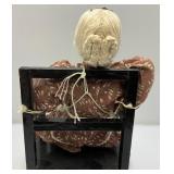 Vintage Hand Crafted Wax Grandma And Grandpa Figurines 14' Vintage Hand Crafted Wax Grandma And Grandpa Figurines 14'