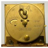 Misc. Vintage Clocks And Travel Clocks Including ELGIN And More (Chalkware Clock Horseman's Head Glued) Pocelain Clock Has Chips And Cracks Misc. Vintage Clocks And Travel Clocks Including ELGIN And More (Chalkware Clock Horseman's Head Glued) Pocelain Clock Has Chips And Cracks