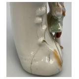 Misc. Vintage Clocks And Travel Clocks Including ELGIN And More (Chalkware Clock Horseman's Head Glued) Pocelain Clock Has Chips And Cracks Misc. Vintage Clocks And Travel Clocks Including ELGIN And More (Chalkware Clock Horseman's Head Glued) Pocelain Clock Has Chips And Cracks