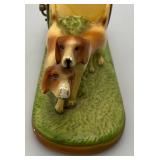 Misc. Vintage Clocks And Travel Clocks Including ELGIN And More (Chalkware Clock Horseman's Head Glued) Pocelain Clock Has Chips And Cracks Misc. Vintage Clocks And Travel Clocks Including ELGIN And More (Chalkware Clock Horseman's Head Glued) Pocelain Clock Has Chips And Cracks