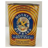 Misc. Primitive Collectibles Including Mother Hubbard Graham Or Whole Wheat Container And More Misc. Primitive Collectibles Including Mother Hubbard Graham Or Whole Wheat Container And More