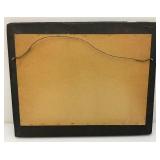 Antique Picture Frame 17' x 21' With Original Silhouette Art And Hand Painted Fold Open Shutter Mirror With Bermuda Art 18' x 20' Closed And 40' x 18' Open Antique Picture Frame 17' x 21' With Original Silhouette Art And Hand Painted Fold Open Shutter Mirror With Bermuda Art 18' x 20' Closed And 40' x 18' Open