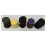 Large Group Of 3' Scrub Pads & Roll Of Plastic Drop Cloth Large Group Of 3' Scrub Pads & Roll Of Plastic Drop Cloth