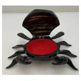 Hand Carved Wooden Crab Trinket Box Hand Carved Wooden Crab Trinket Box