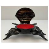Hand Carved Wooden Crab Trinket Box Hand Carved Wooden Crab Trinket Box