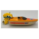 1978 Collectible Ski Streak Wind Up Plastic Bathtub Boat 5 3/4' (WORKS) 1978 Collectible Ski Streak Wind Up Plastic Bathtub Boat 5 3/4' (WORKS)