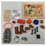 Vintage 1971 Big Jim Action Figures And Accessories (One Has bad Leg) Vintage 1971 Big Jim Action Figures And Accessories (One Has bad Leg)