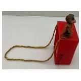 1930's-40's Hurdy Gurdy Mattel Musical Crank Toy With Dancing Monkey (Works But Needs Oiling) 1930's-40's Hurdy Gurdy Mattel Musical Crank Toy With Dancing Monkey (Works But Needs Oiling)