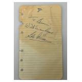 1965 Twins Autographed Photo Of Jim Kaat And Paper Signed By Bob Allison With Provenance 1965 Twins Autographed Photo Of Jim Kaat And Paper Signed By Bob Allison With Provenance