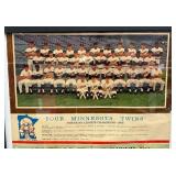VERY COOL Vintage 1966 Calendar With 'YOUR MINNESOTA TWINS' American League Champions-1965 (Calendar Missing Months) VERY COOL Vintage 1966 Calendar With 'YOUR MINNESOTA TWINS' American League Champions-1965 (Calendar Missing Months)