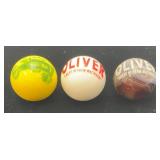 Very Old OLIVER TRACTORS Advertisement Marbles Very Old OLIVER TRACTORS Advertisement Marbles