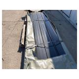 FUTURE 100 Sheets of Dark Gray Galvalume Steel Siding, 12 Foot Sheets (FTL100)