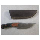 (FS) 8' Damascus Blade Knife with L... (FS) 8' Damascus Blade Knife with L...