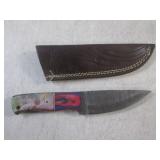 (FS) 8' Damascus Blade Knife with L... (FS) 8' Damascus Blade Knife with L...