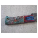 (FS) 8' Damascus Blade Knife with L... (FS) 8' Damascus Blade Knife with L...