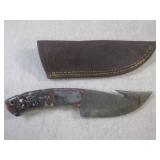 (FS) 8' Damascus Blade Knife with L... (FS) 8' Damascus Blade Knife with L...
