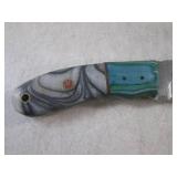 (FS) 8' Damascus Blade Knife with L... (FS) 8' Damascus Blade Knife with L...