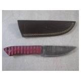(FS) 8.5' Damascus Blade Knife with... (FS) 8.5' Damascus Blade Knife with...