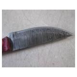 (FS) 8.5' Damascus Blade Knife with... (FS) 8.5' Damascus Blade Knife with...