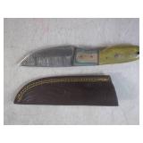 (FS) 8' Damascus Blade Knife with L... (FS) 8' Damascus Blade Knife with L...