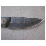 (FS) 8' Damascus Blade Knife with L... (FS) 8' Damascus Blade Knife with L...