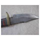 (FS) 6' Damascus Blade Knife with L... (FS) 6' Damascus Blade Knife with L...
